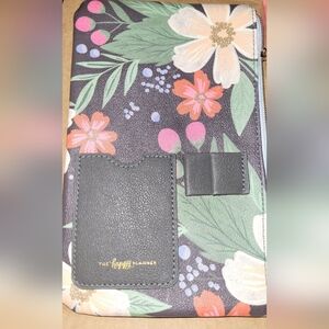 The Happy Planner Floral Pencil Case - Black, Pink, Green
